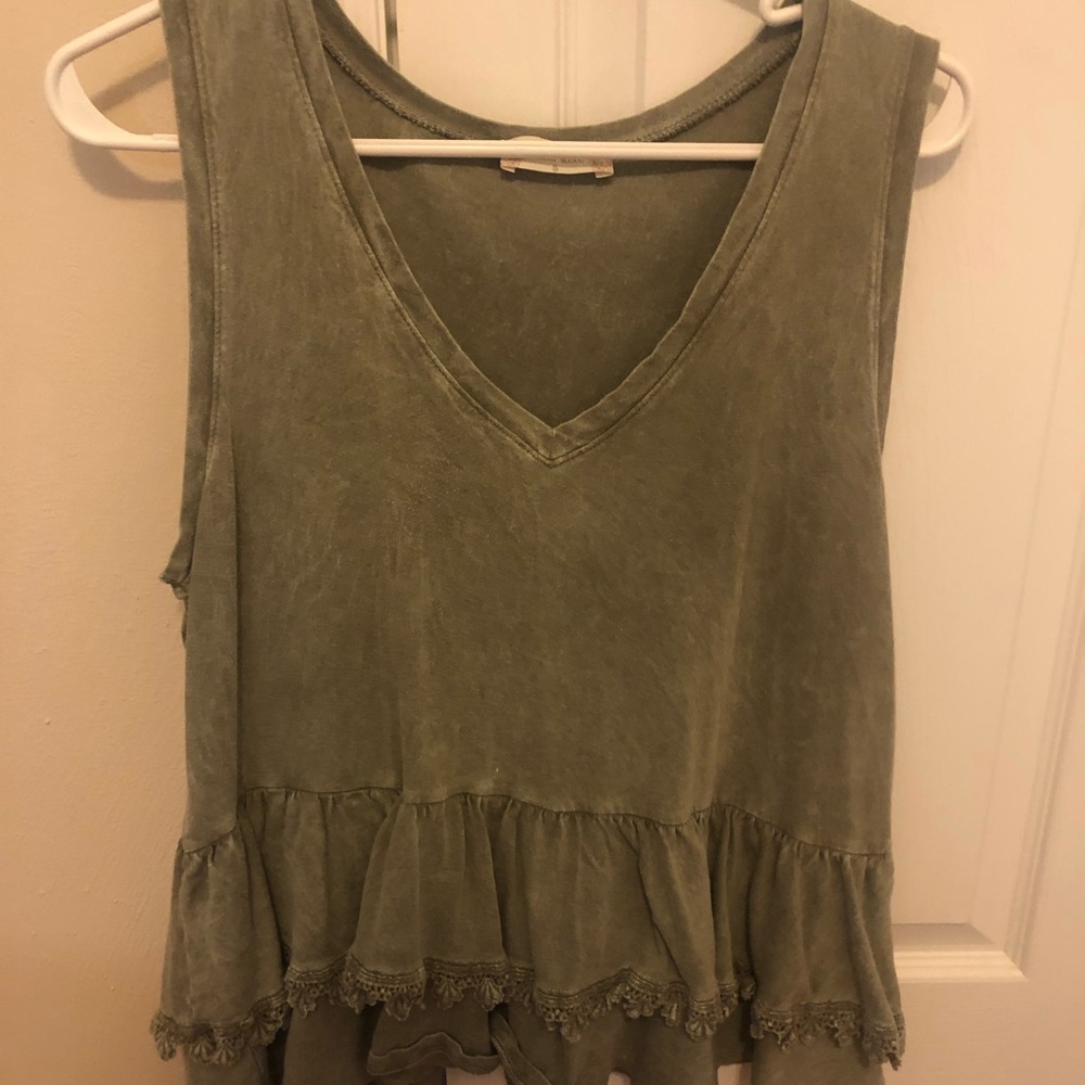 Fun ruffled tank top